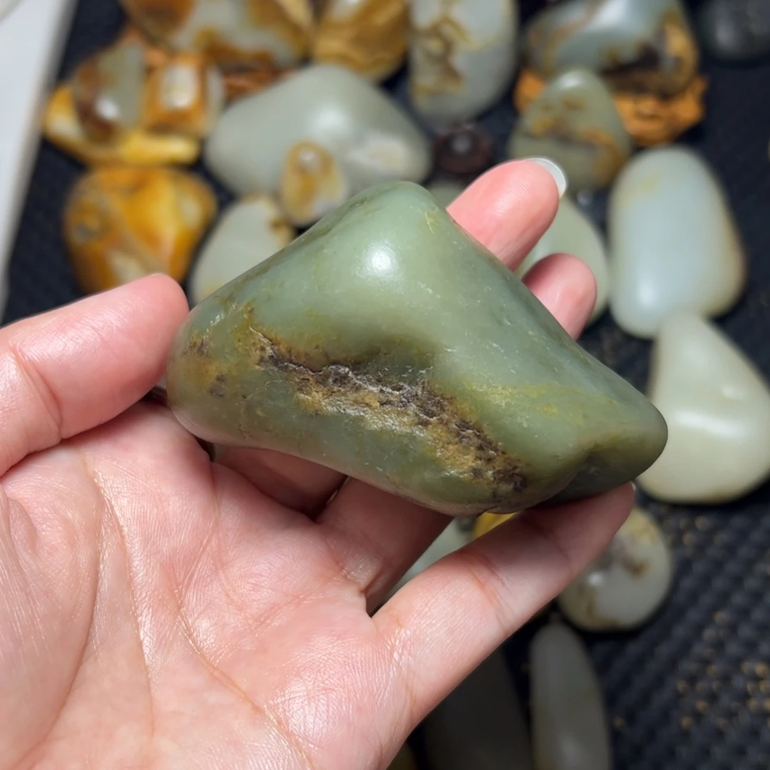 和田玉未镶嵌挂件25