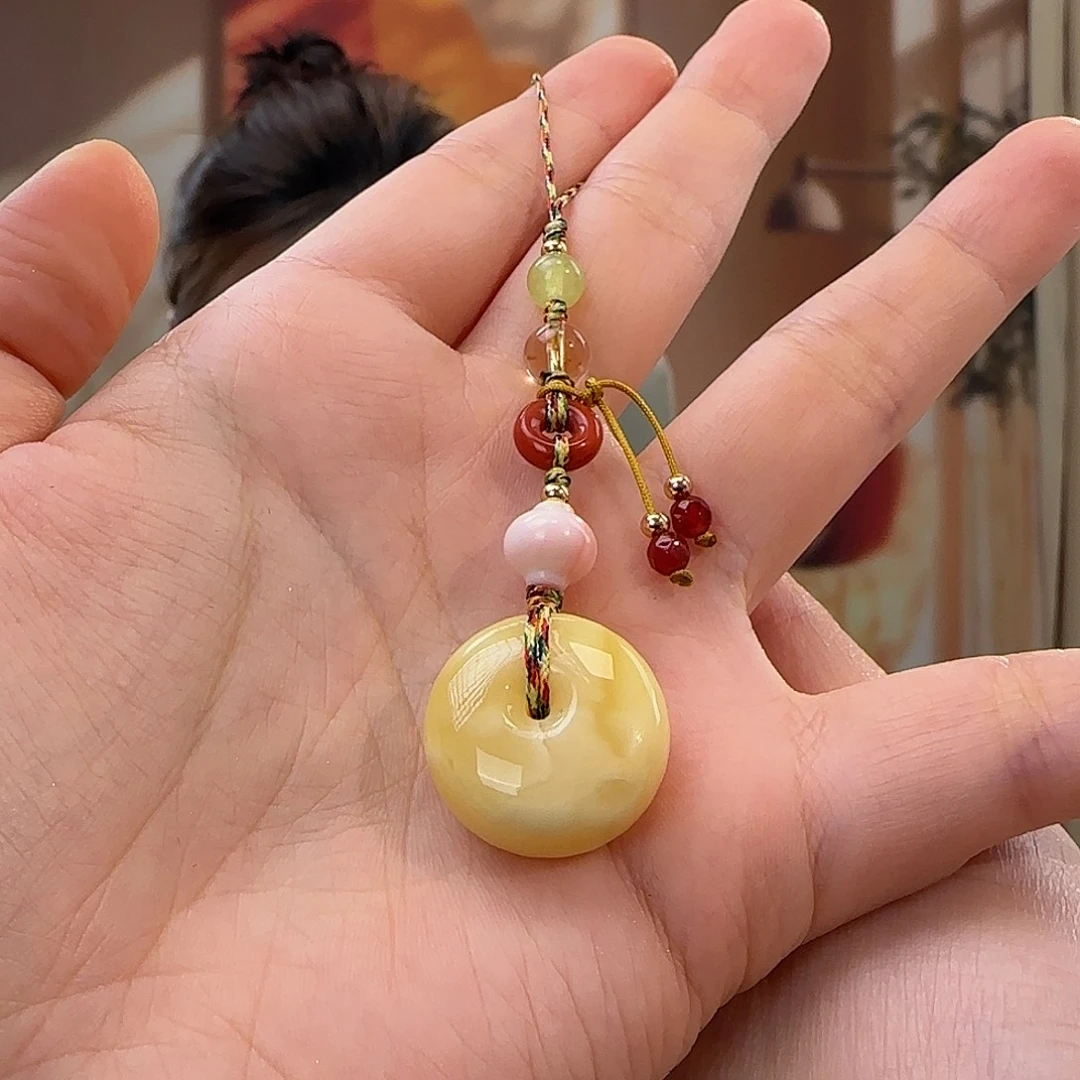 蜜蜡未镶嵌吊坠(不含链)