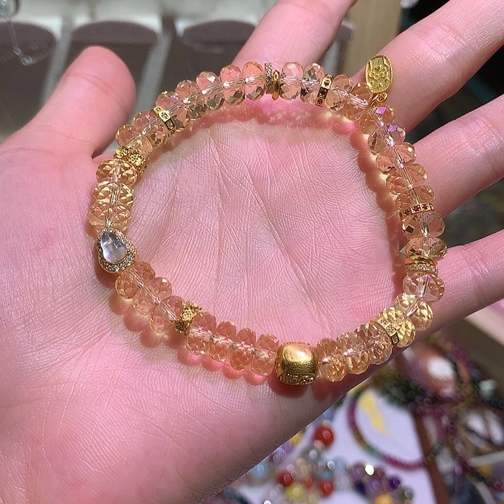 ****淺水晶手链银S925镶嵌拍4单不返运费