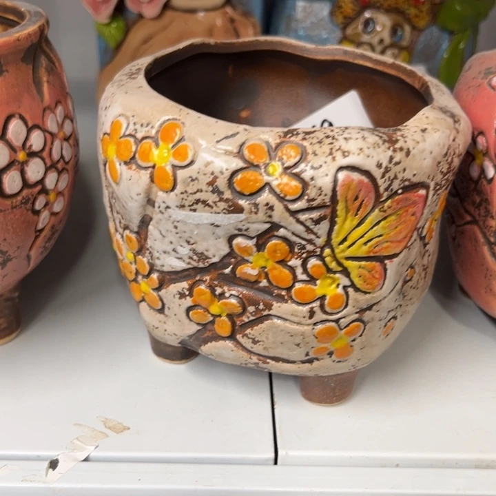 紫砂花盆粗陶材质多肉花盆