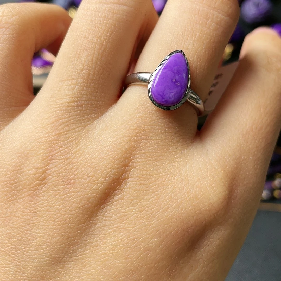 苏纪石（舒俱来）戒指银S925镶嵌