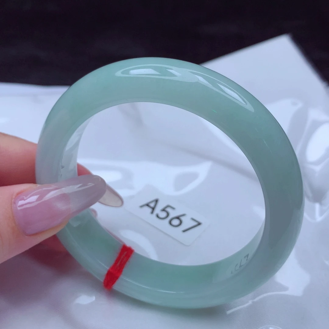 翡翠未镶嵌手镯手镯56