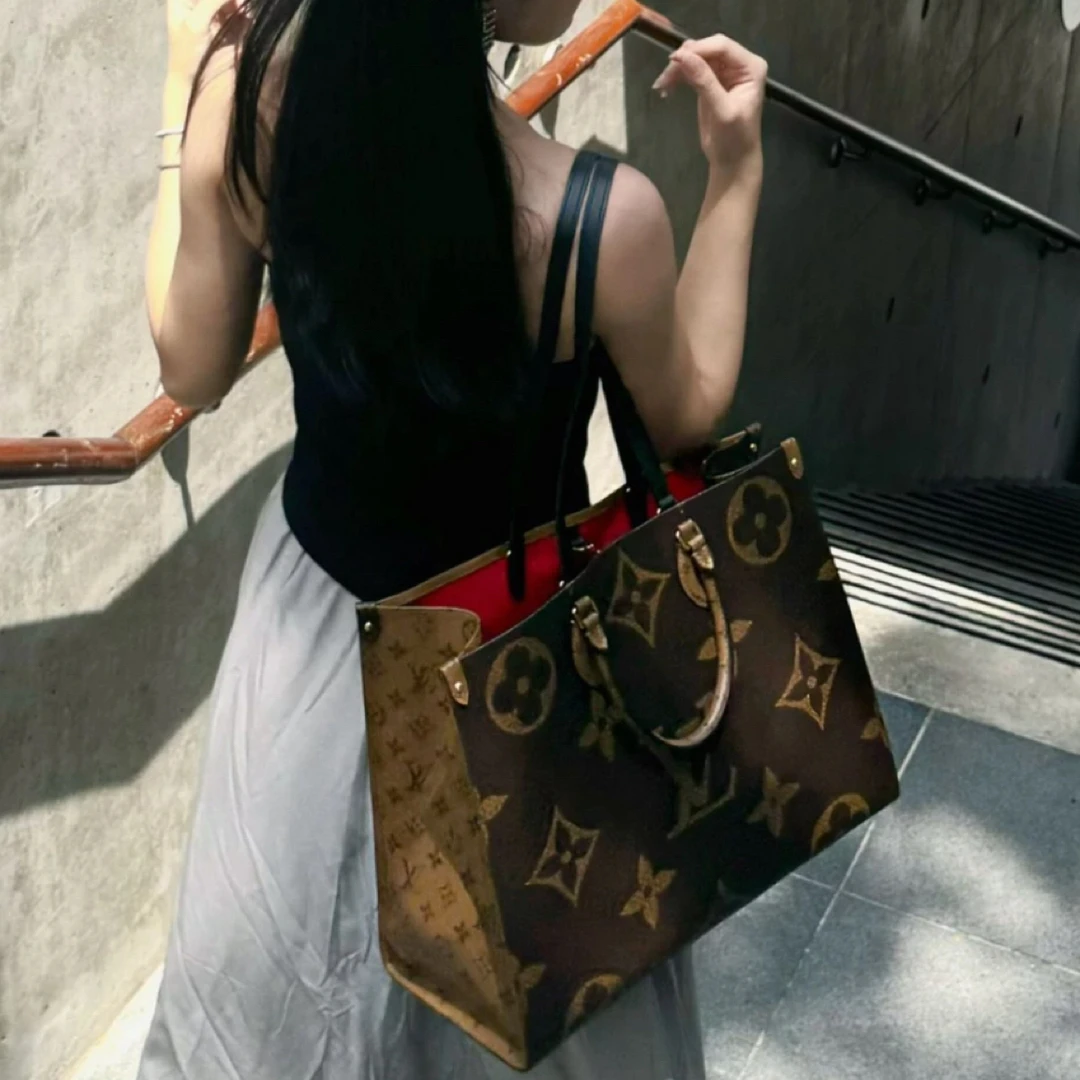 99新 LouisVuitton/路易威登 99新-onthego大号托特手提单肩包