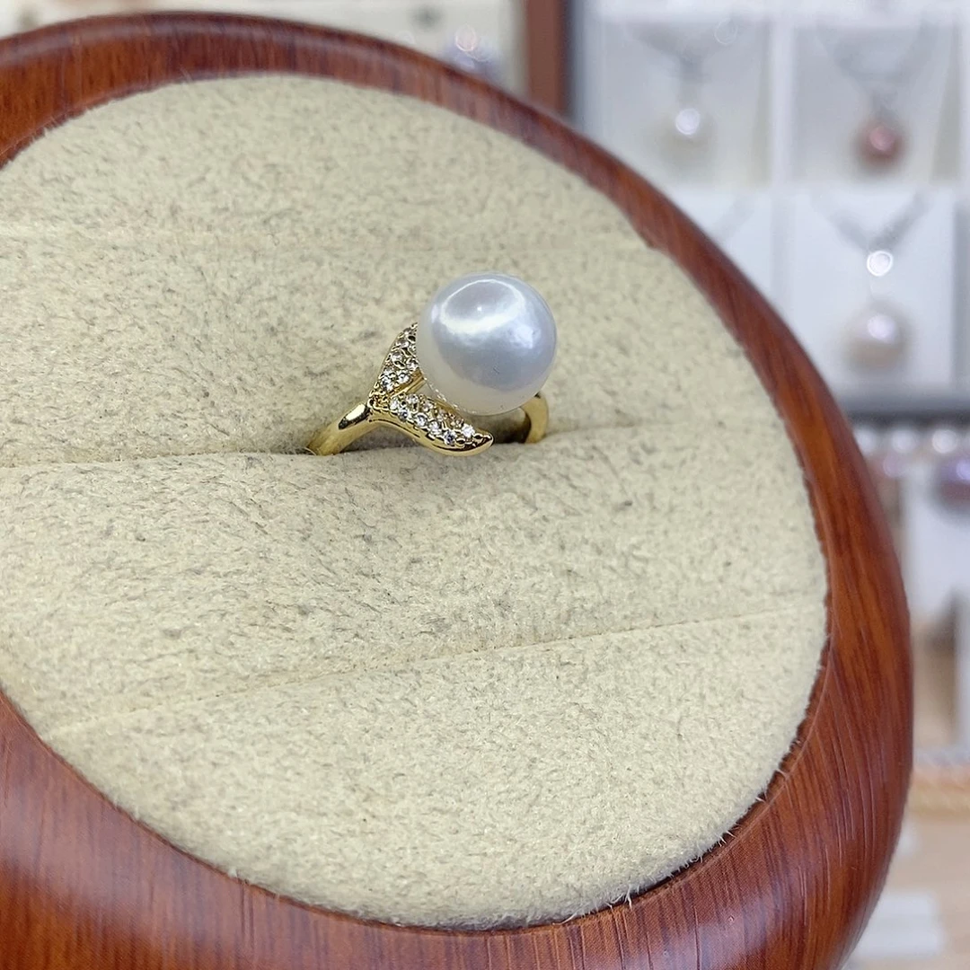 淡水珍珠戒指合金F