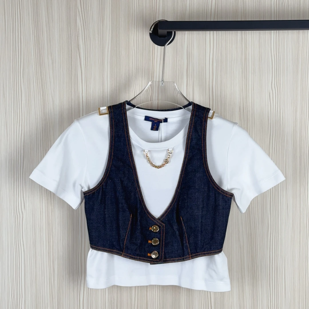 99新 LouisVuitton/路易威登 两件套短袖 尺码36 /GSS23769