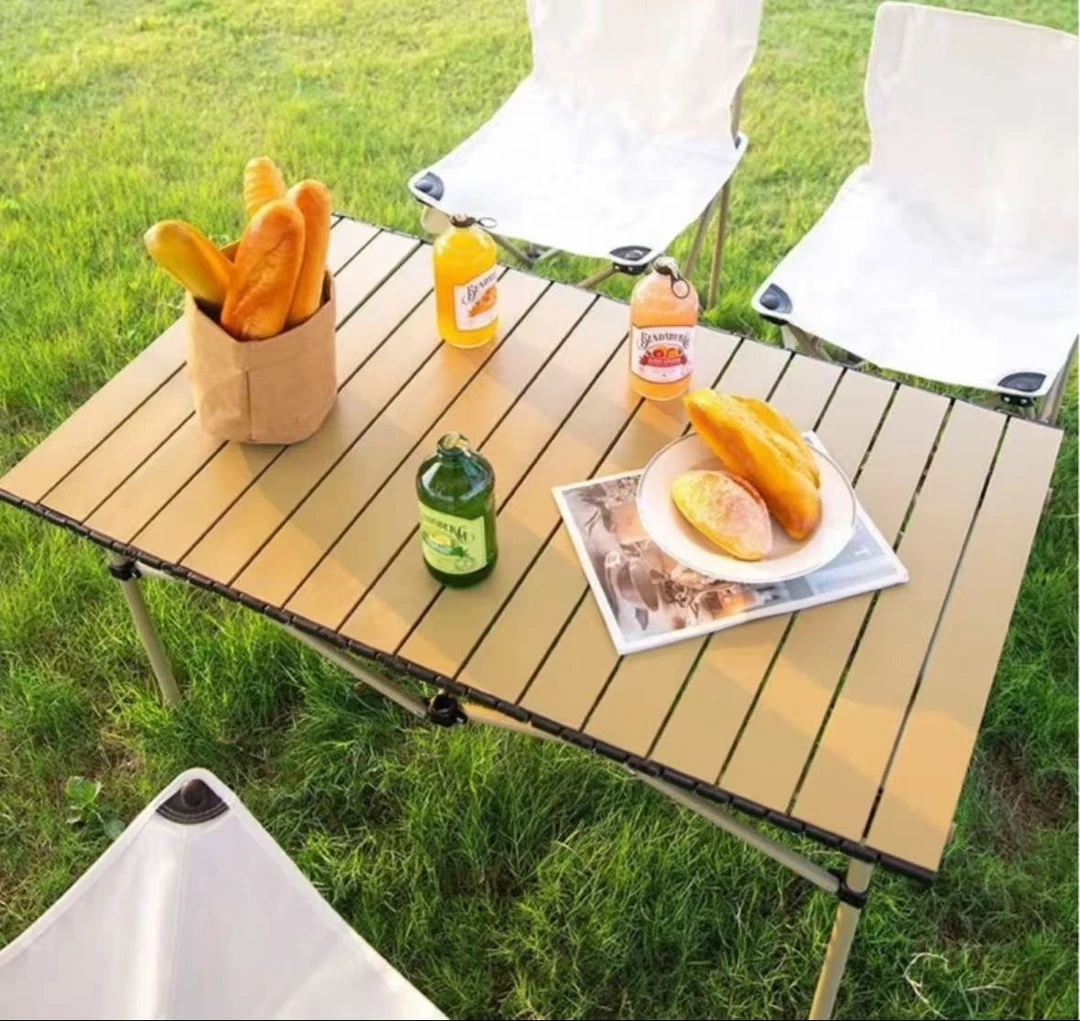 （桌子椅子)户外折叠桌桌椅摆摊桌金属桌野餐桌露营桌收纳方便结