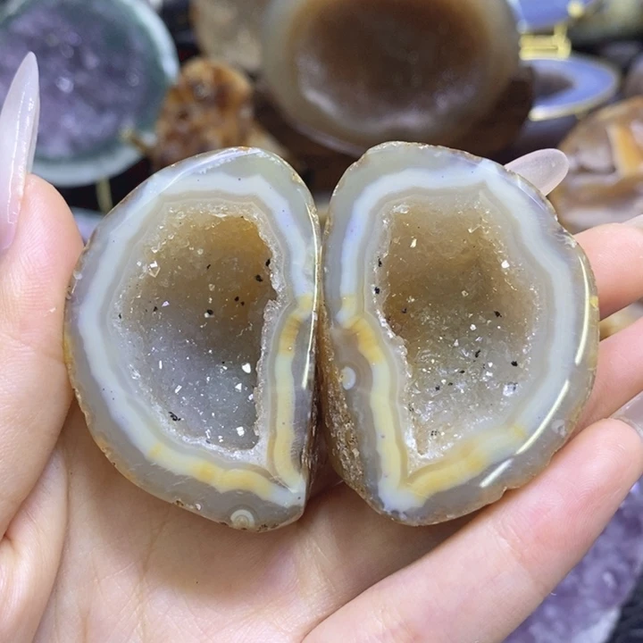 未镶嵌珠宝半成品紫晶兔耳朵