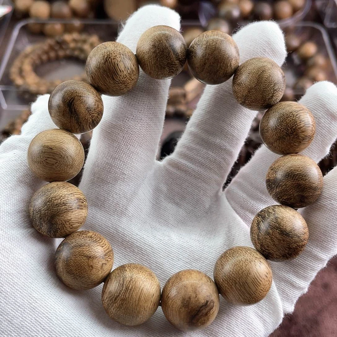 沉香手串王*待达拉干虎斑留疤