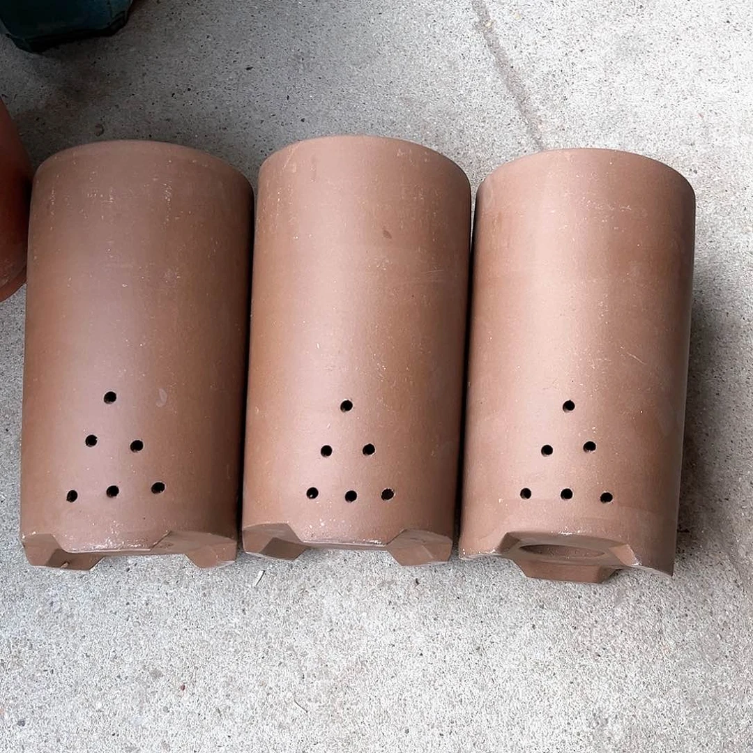 紫砂花盆宜兴紫砂花盆口12高21小瑕疵