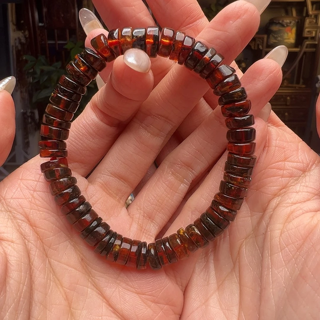 琥珀未镶嵌裸石抚顺琥珀10494七