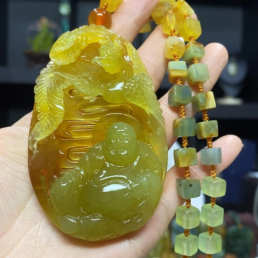 未镶嵌岫玉挂件吊坠