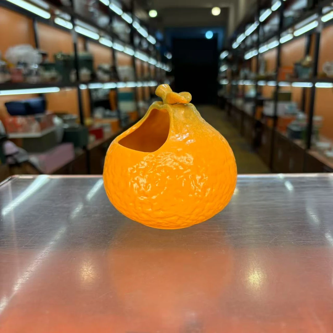 大吉大利烟灰缸简约家用陶瓷摆件茶道-5809