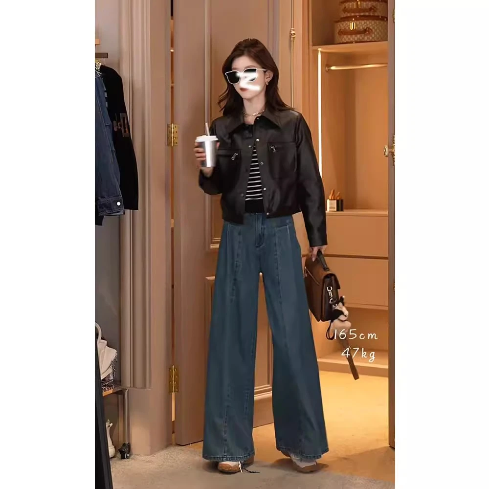 海宁皮衣外套女2025春季新款短款气质pu皮夹克时尚百搭韩版机车服