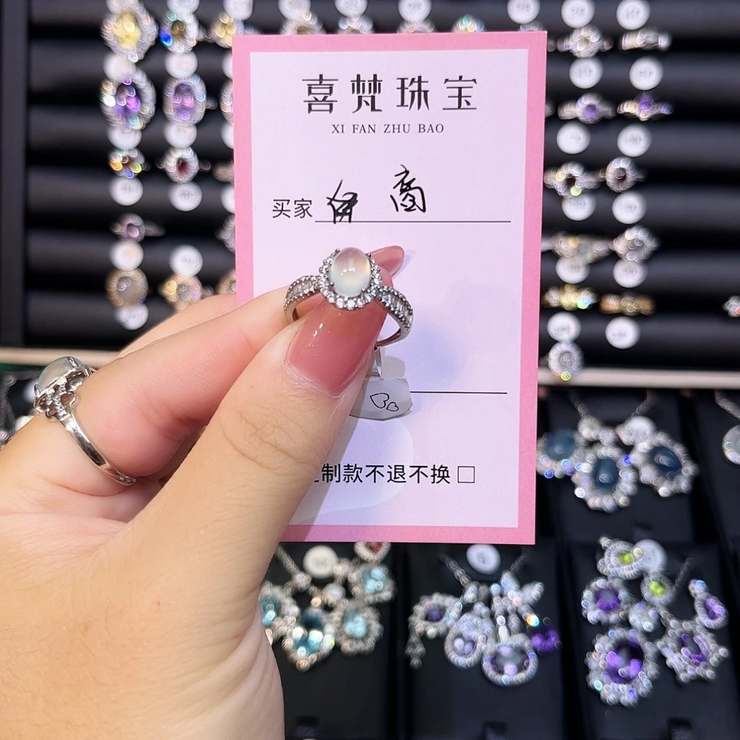 银S925镶嵌戒指石榴石裔