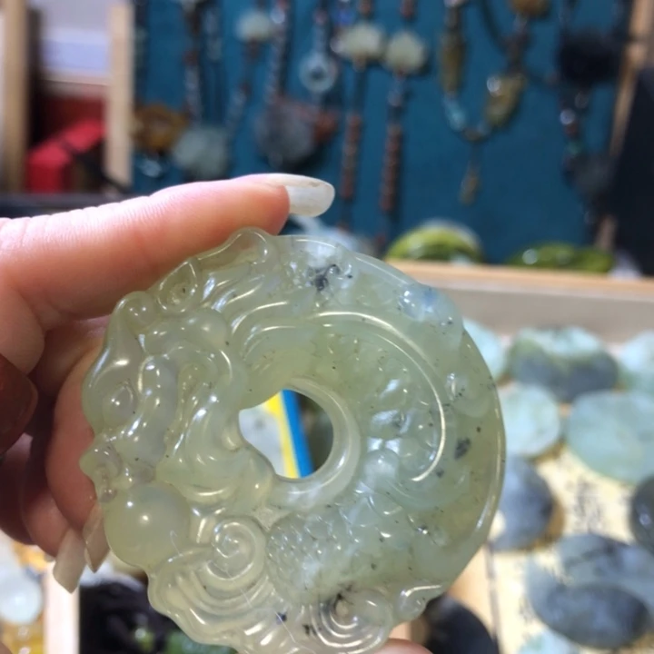 岫玉未镶嵌岫玉挂件