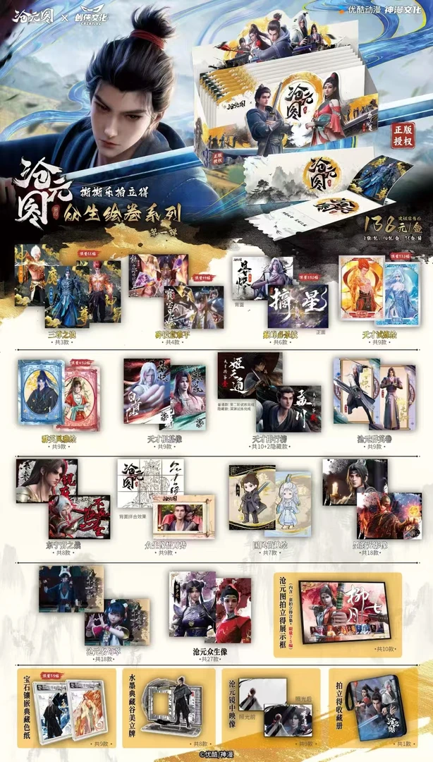 呆【浮浮】沧元图众生绘卷系列撕撕乐拍立得 盲盒代拆