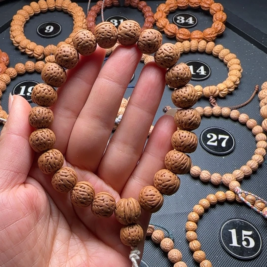 桃核手串桃核蜡皮手持