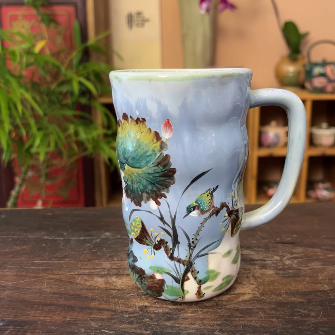 柴烧手工手绘陶瓷