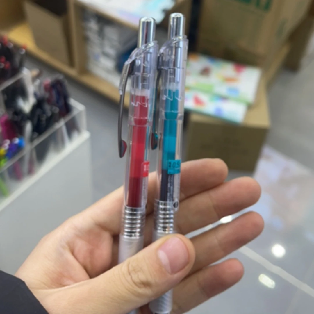 （KD）派通BLN75按动中性笔【勃艮第红+松石绿】