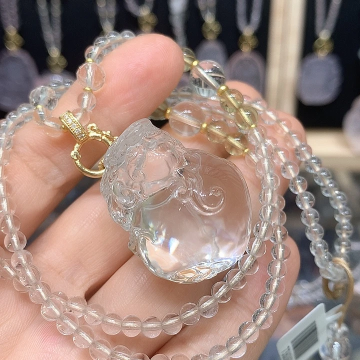 颈饰未镶嵌水晶天然