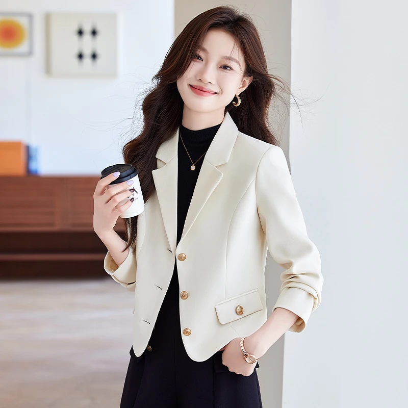 西装外套女春秋2025新款小香风短款高级西装外套女款爆款2025新款