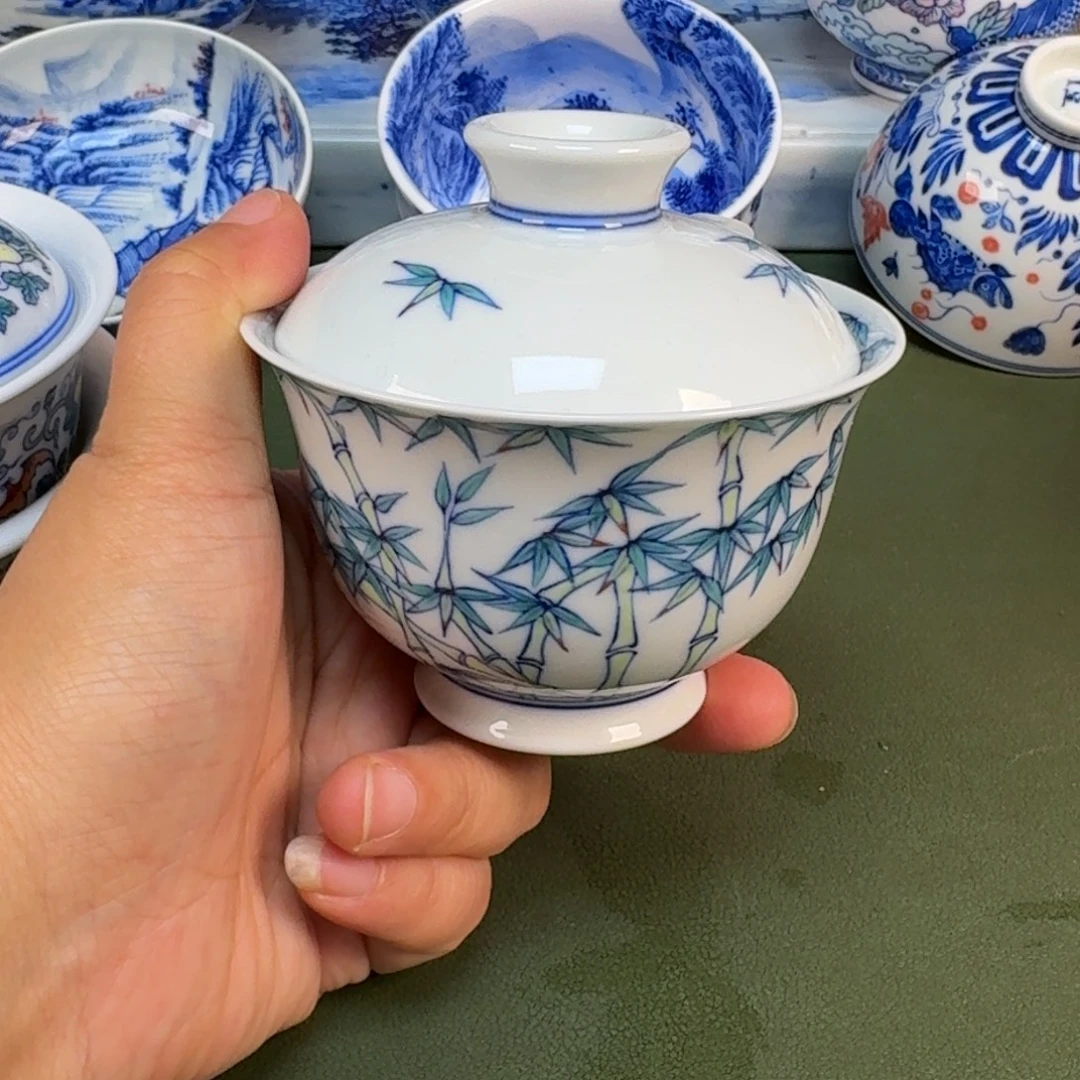 陶景德镇春手绘茶具圆圆224