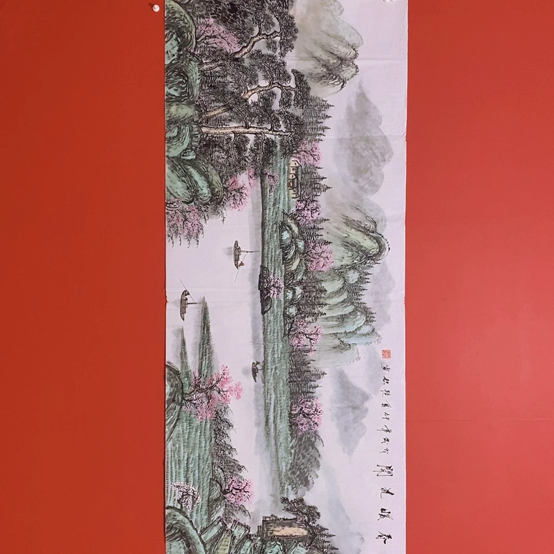 国画山水花鸟国画作品