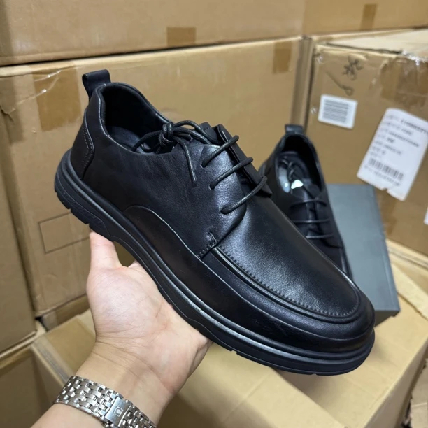 三木鞋业 092软底软面头层牛皮舒适男鞋可休闲可商务舒适不挑脚