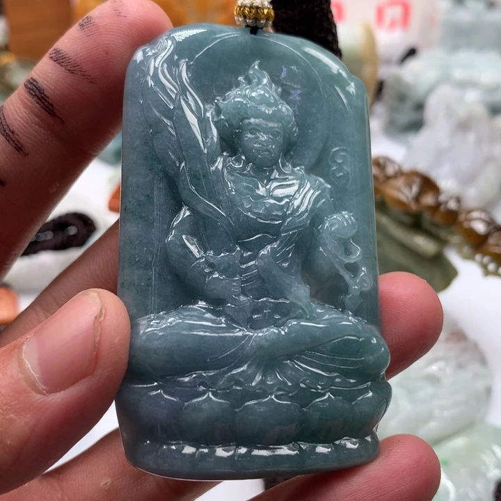 翡翠未镶嵌颈饰保真天然a货翡翠