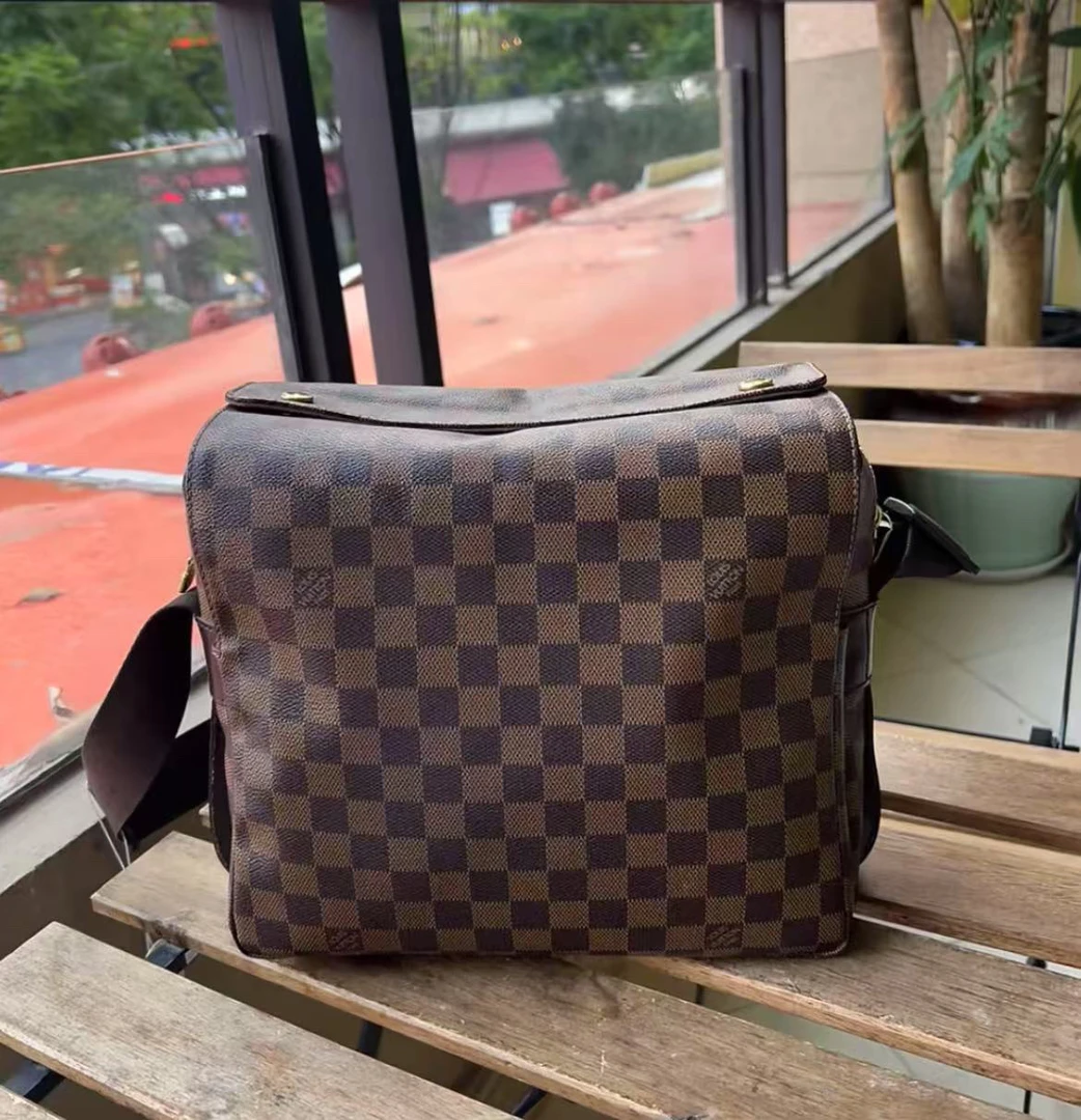 95新 LouisVuitton/路易威登 路易威登c1240棕棋盘豆腐包