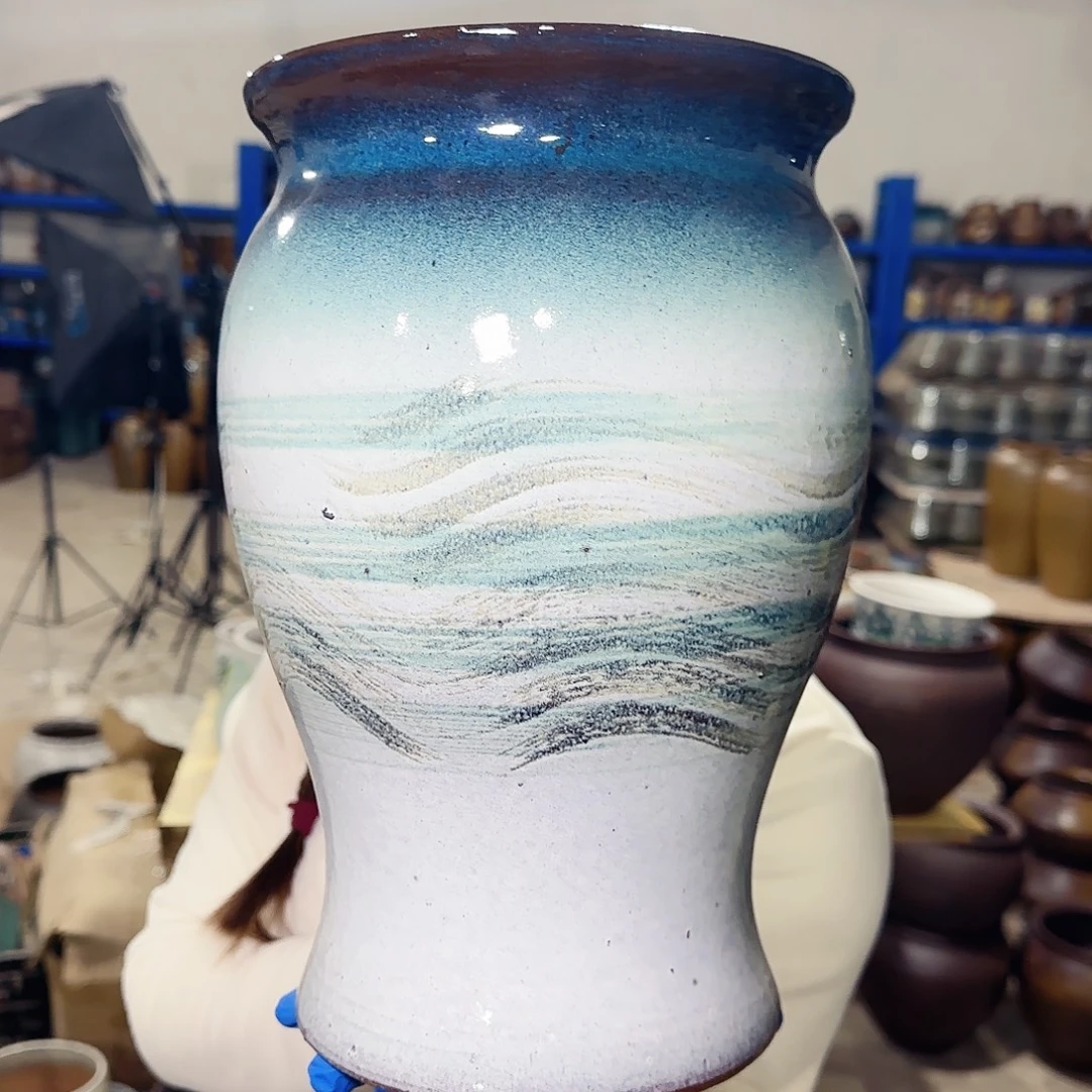紫砂花盆高30口20