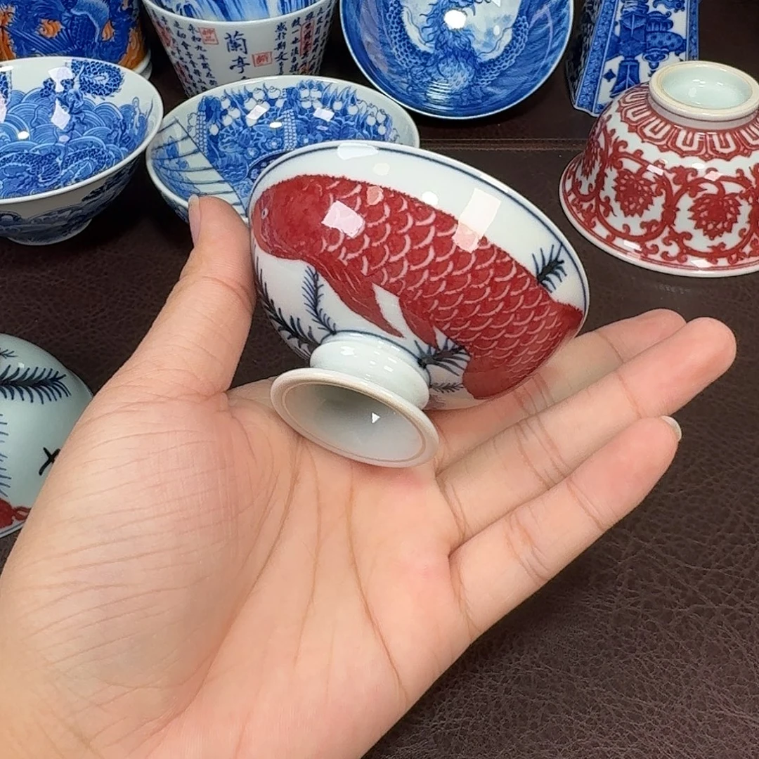 4***。现代景德镇陶瓷杯