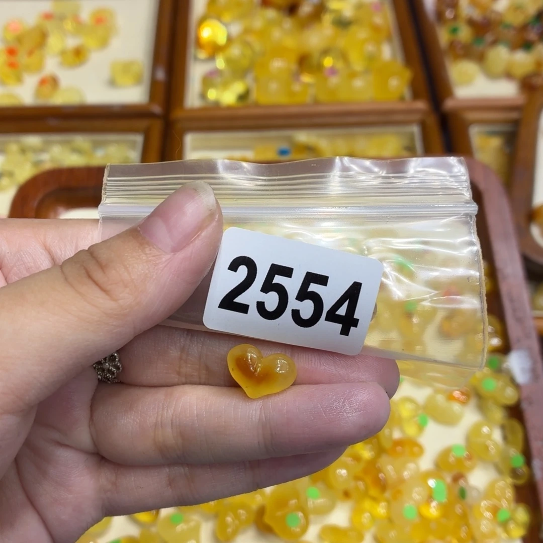 琥珀未镶嵌毛衣链