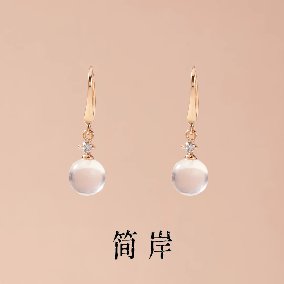 jeshore/简岸 925银耳饰 小灯泡有球必应耳钩