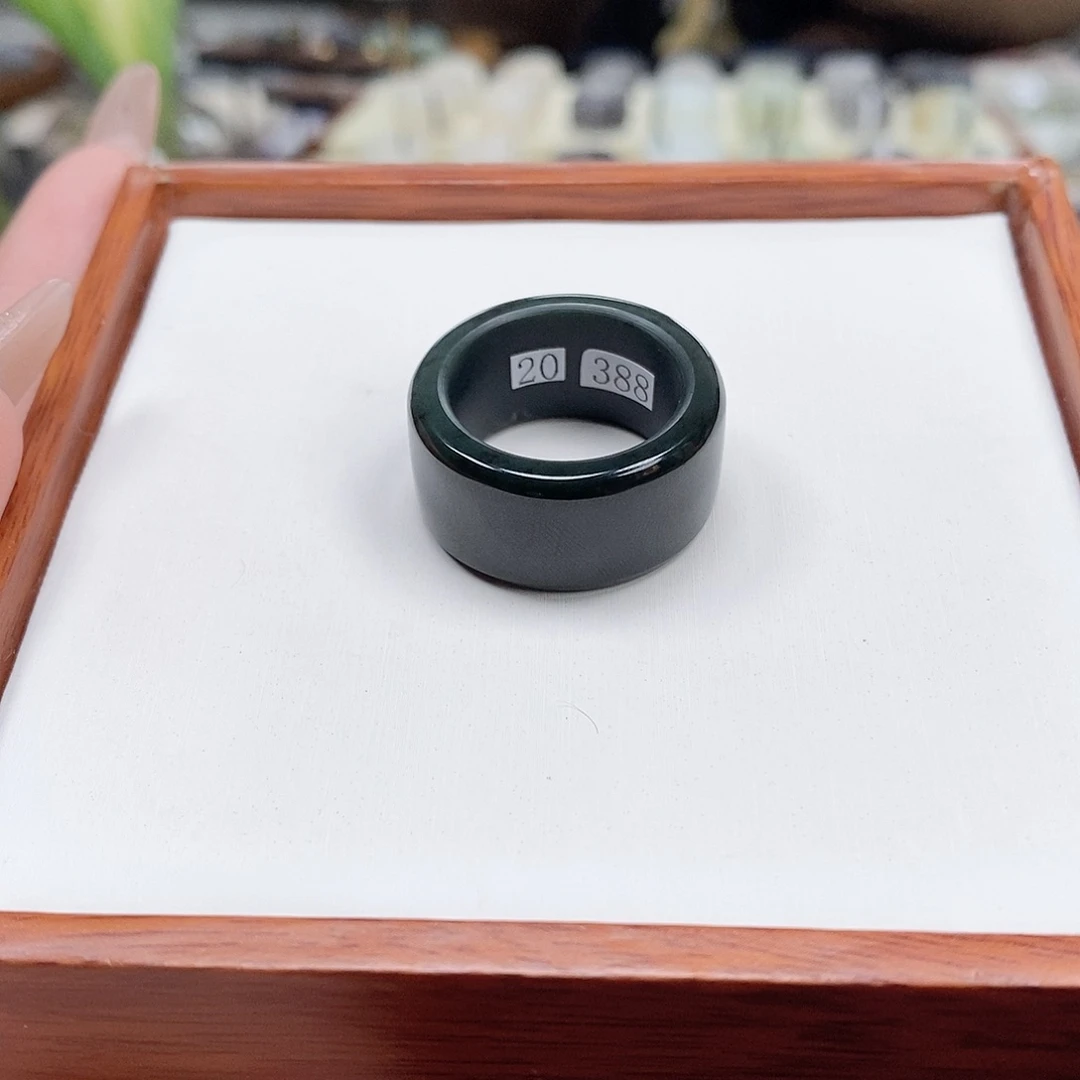 和田玉戒指未镶嵌已*置专拍-19.2