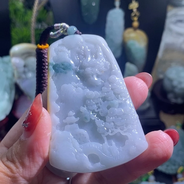 【闪购商品】颈饰未镶嵌翡翠山水龙