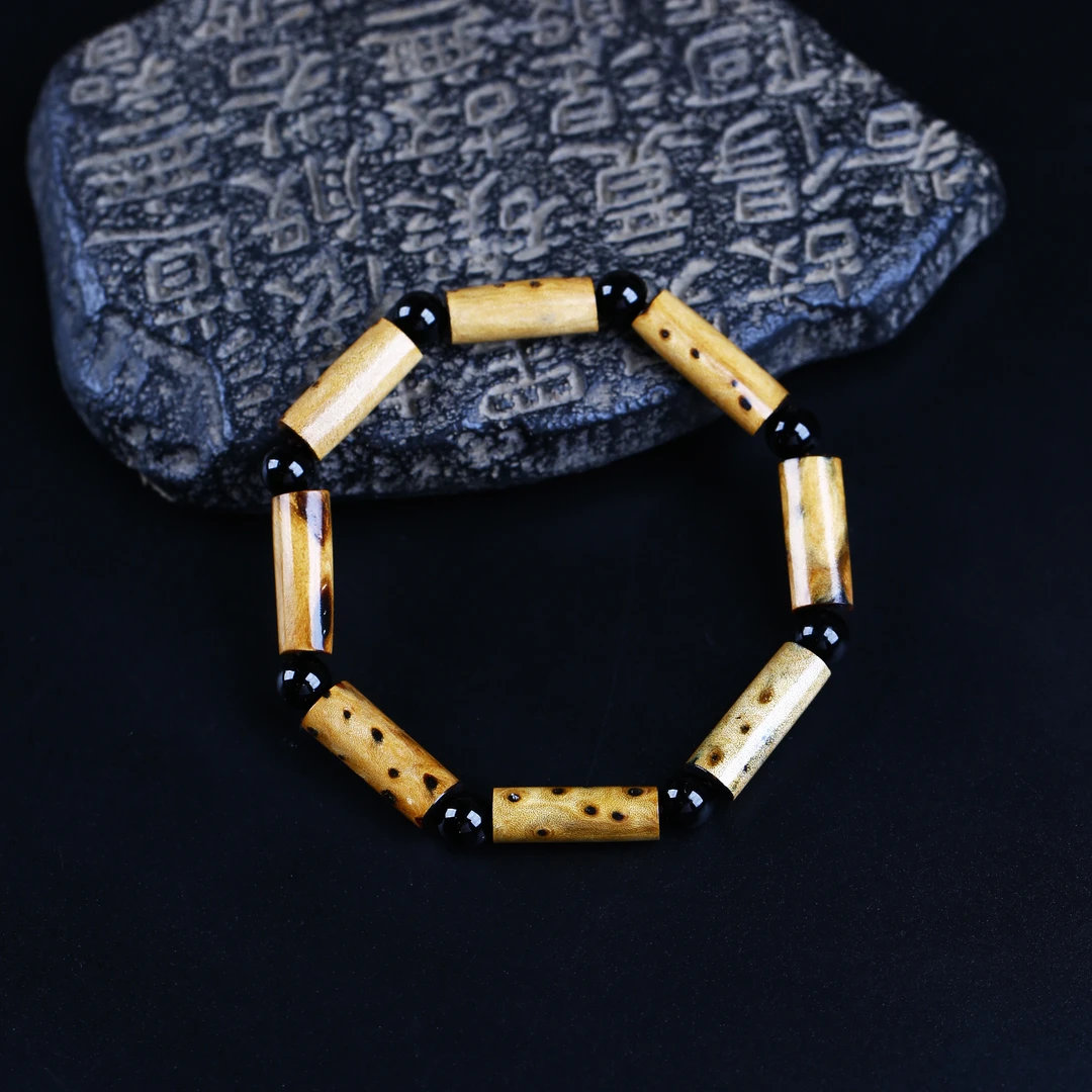 非金属木质手链 【百晓生】天然柳木 随型竹节 单圈手串 男女款