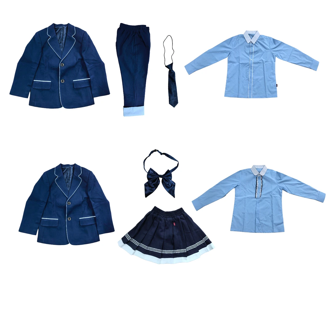 广西贵港市港北区木兰河小学校服西装学院风外套舒适男女童班服