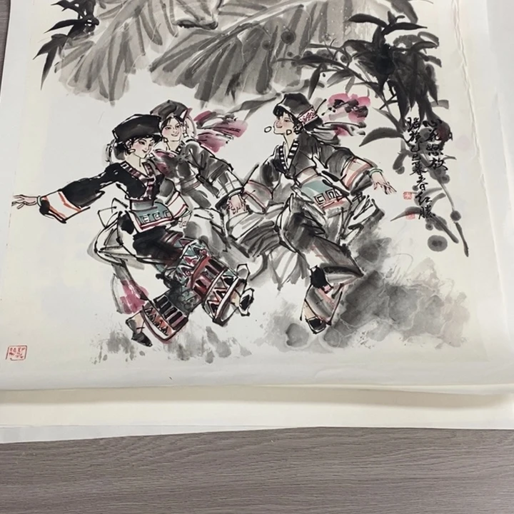 武***石国画亲笔手绘原创