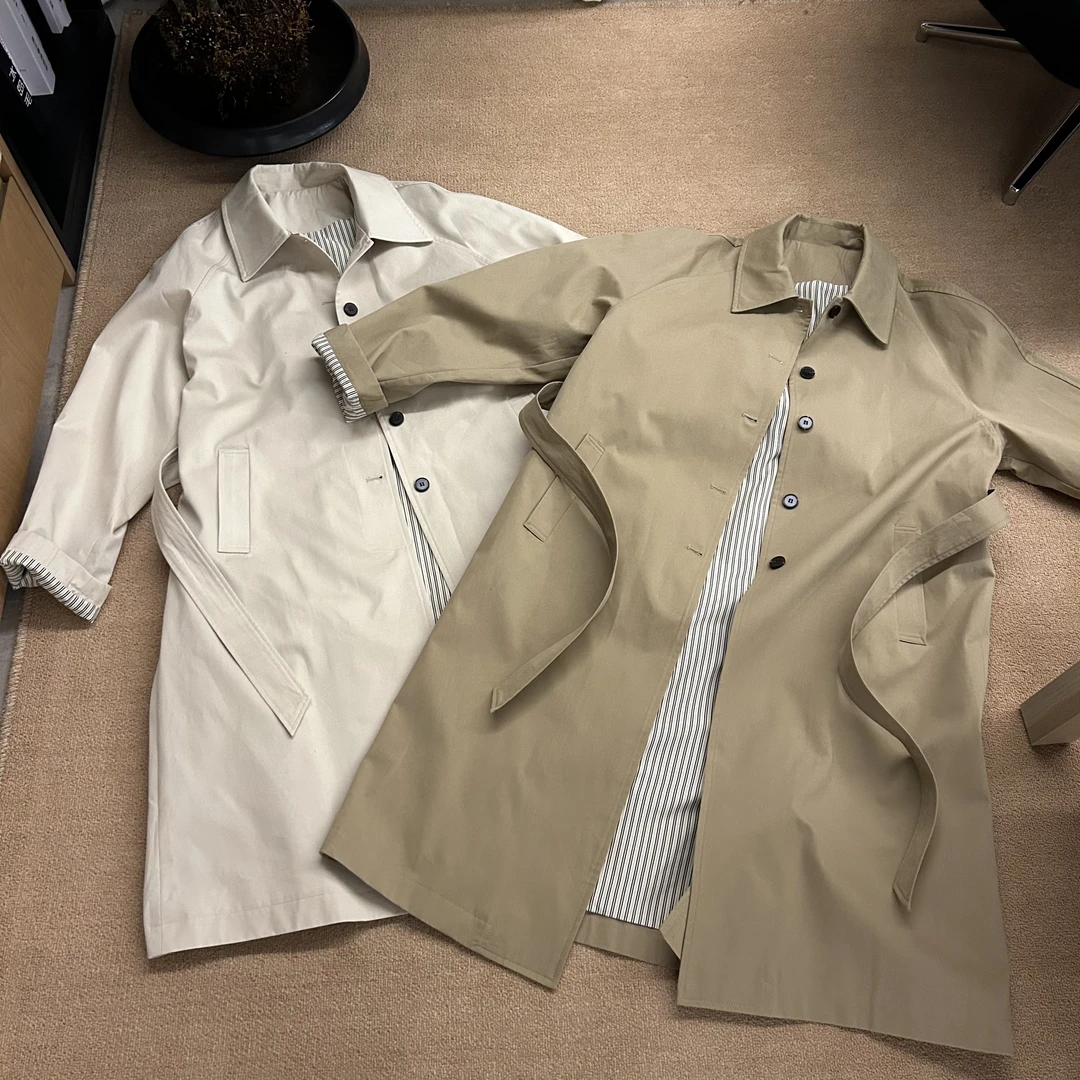 Julia姐姐】“狎鸥亭罗德奥”精品韩系简约硬挺风衣