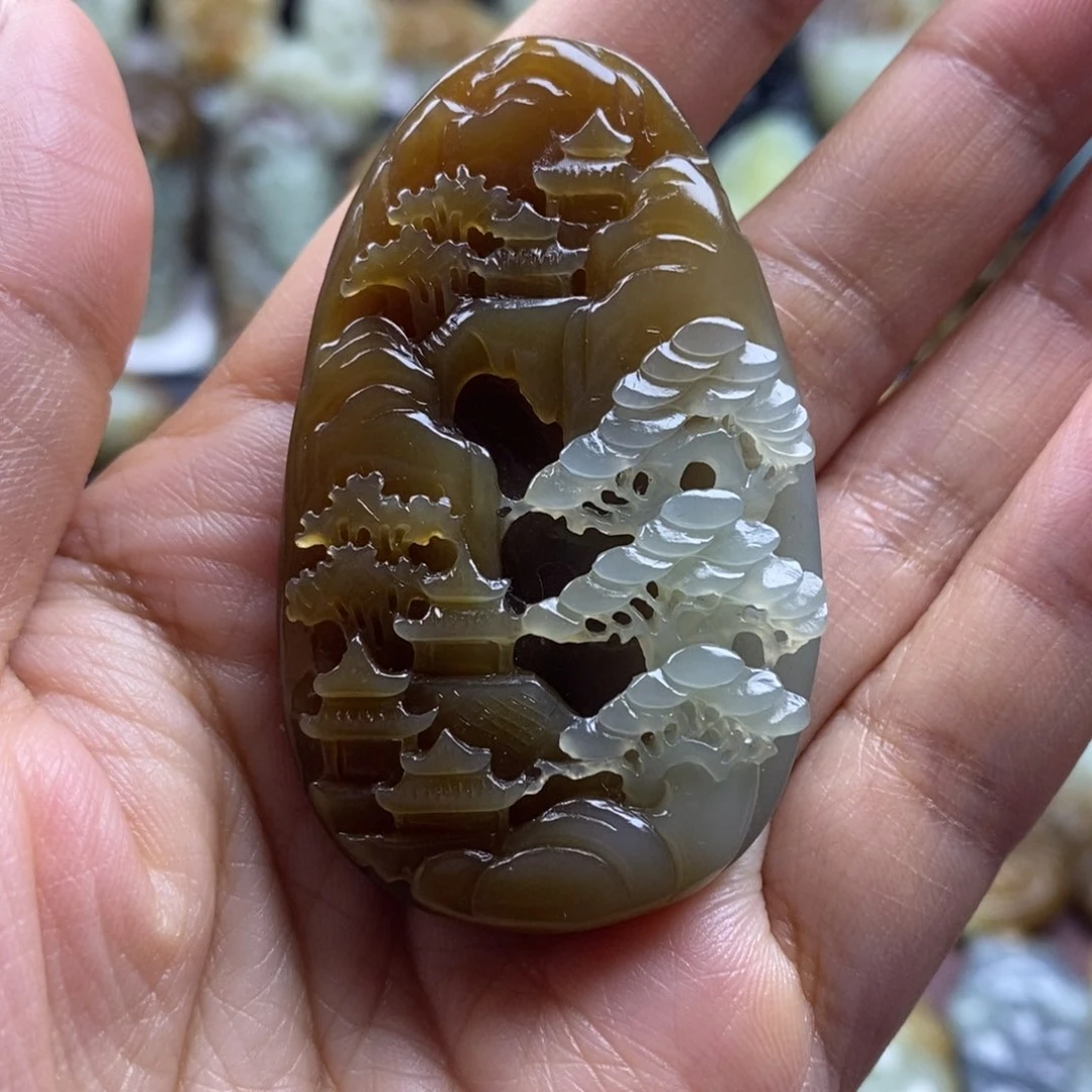 吊坠(不含链)未镶嵌和田玉（糖玉）