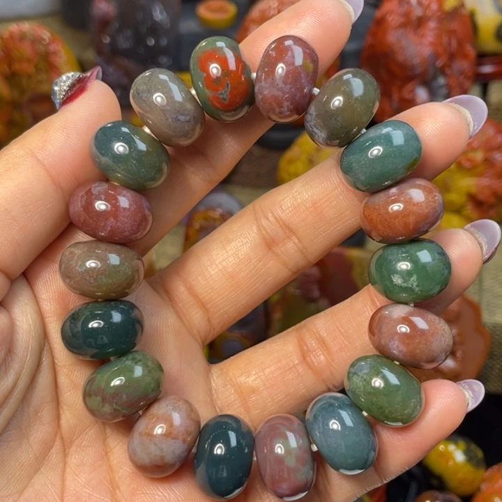 玛瑙/玉髓未镶嵌珠宝奇石尚品水草大手串888