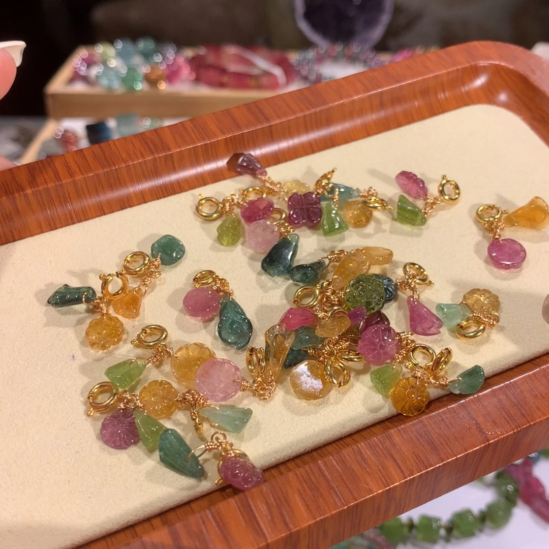 碧玺多样性发货一件银S925镶嵌