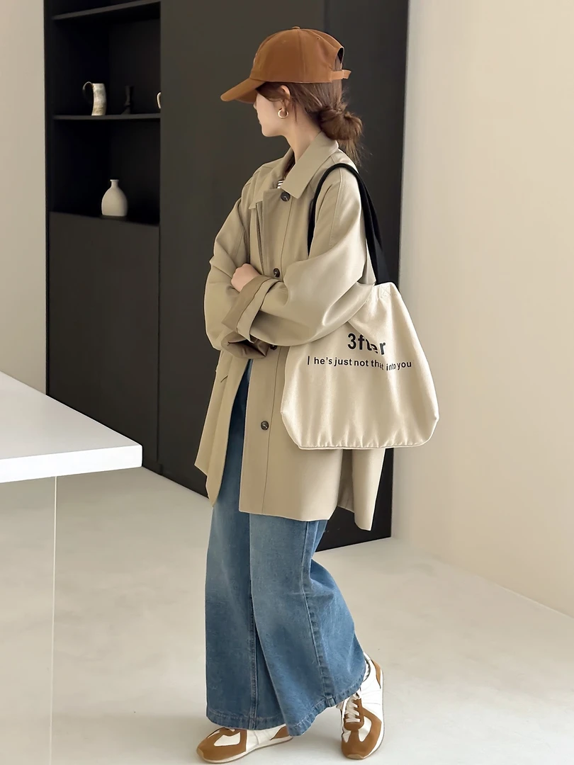 16-69直播链接~2025设计师单款单色风衣（默认有瑕）