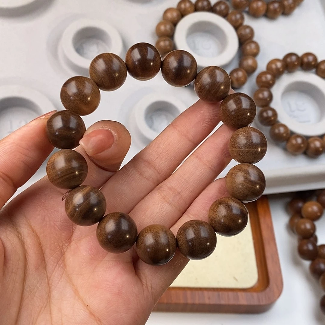 檀香木其他树*熊15MM印度迈索尔檀香虎皮老料