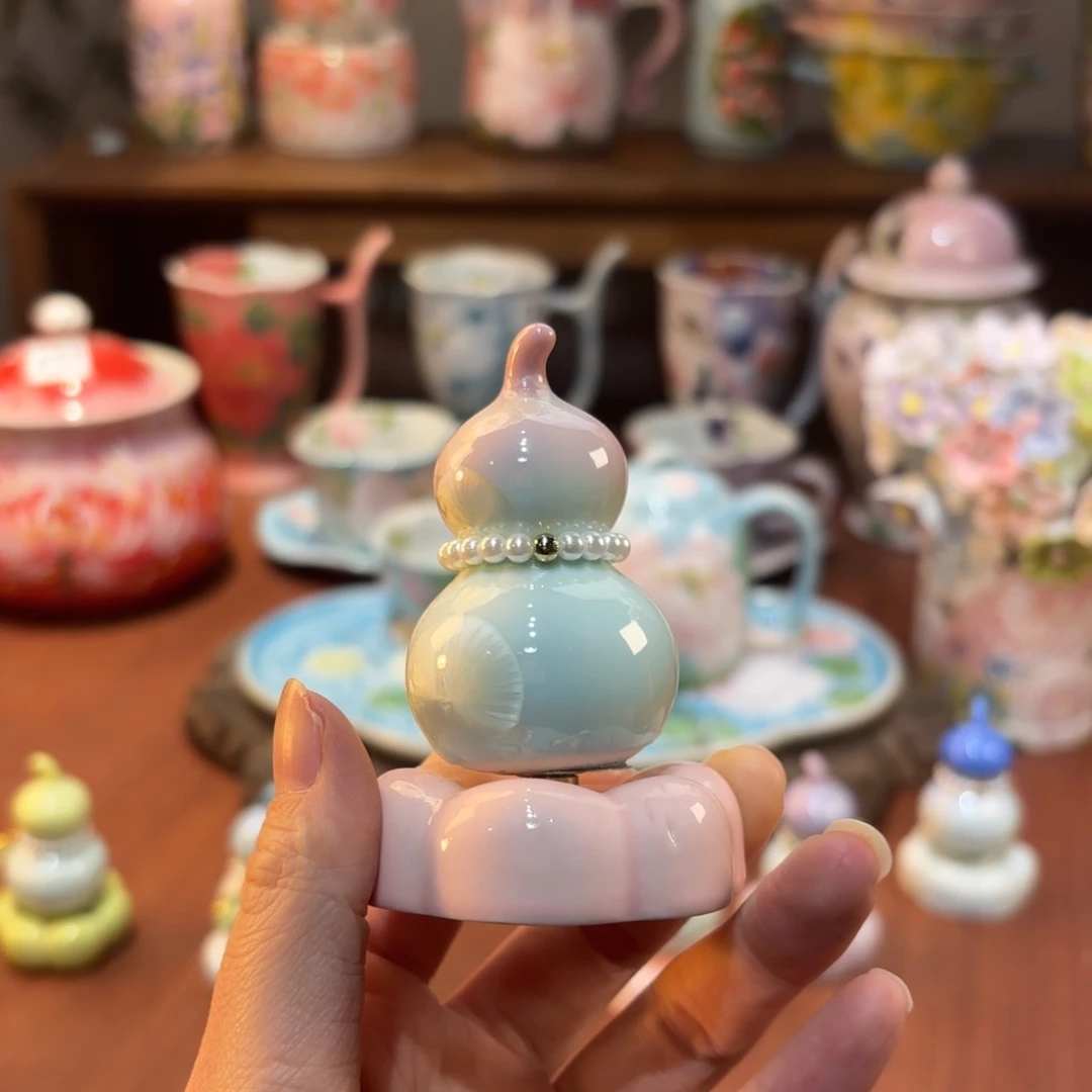 瓷片景德镇手绘高温釉下彩陶瓷茶具