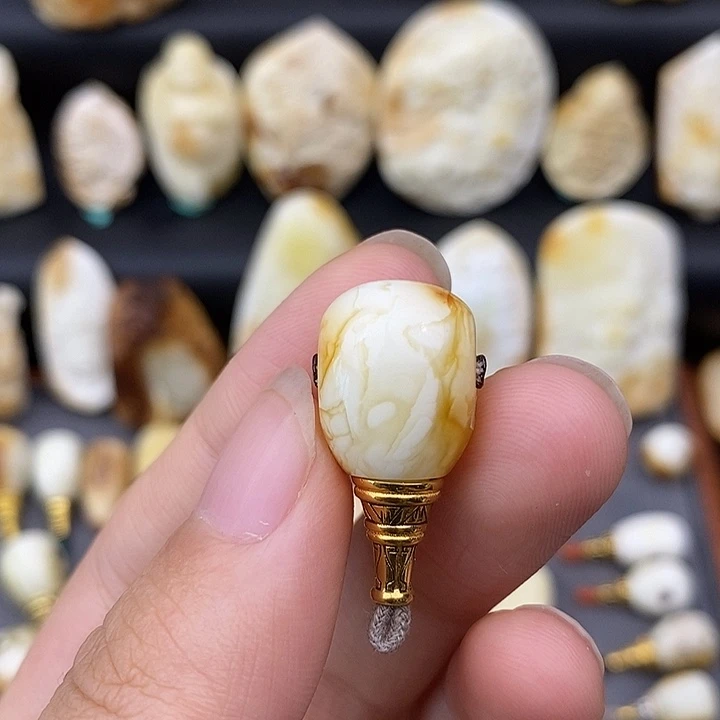 未镶嵌琥珀裸石12金塔三通b632