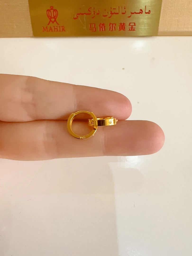 足金耳扣2.15克（850/克）5G工艺