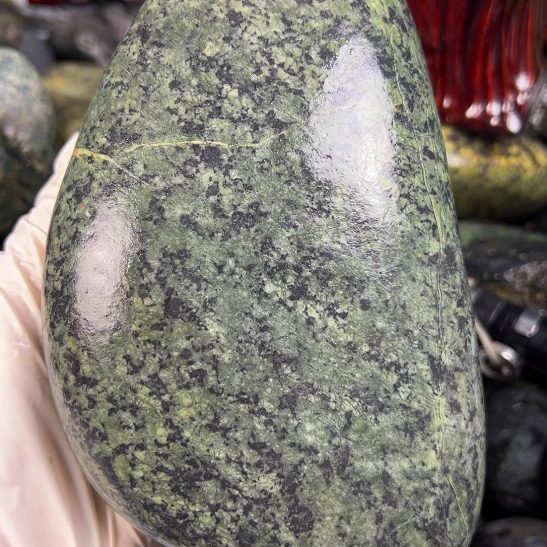 合金蛇纹石玉西藏藏玉药王石户*