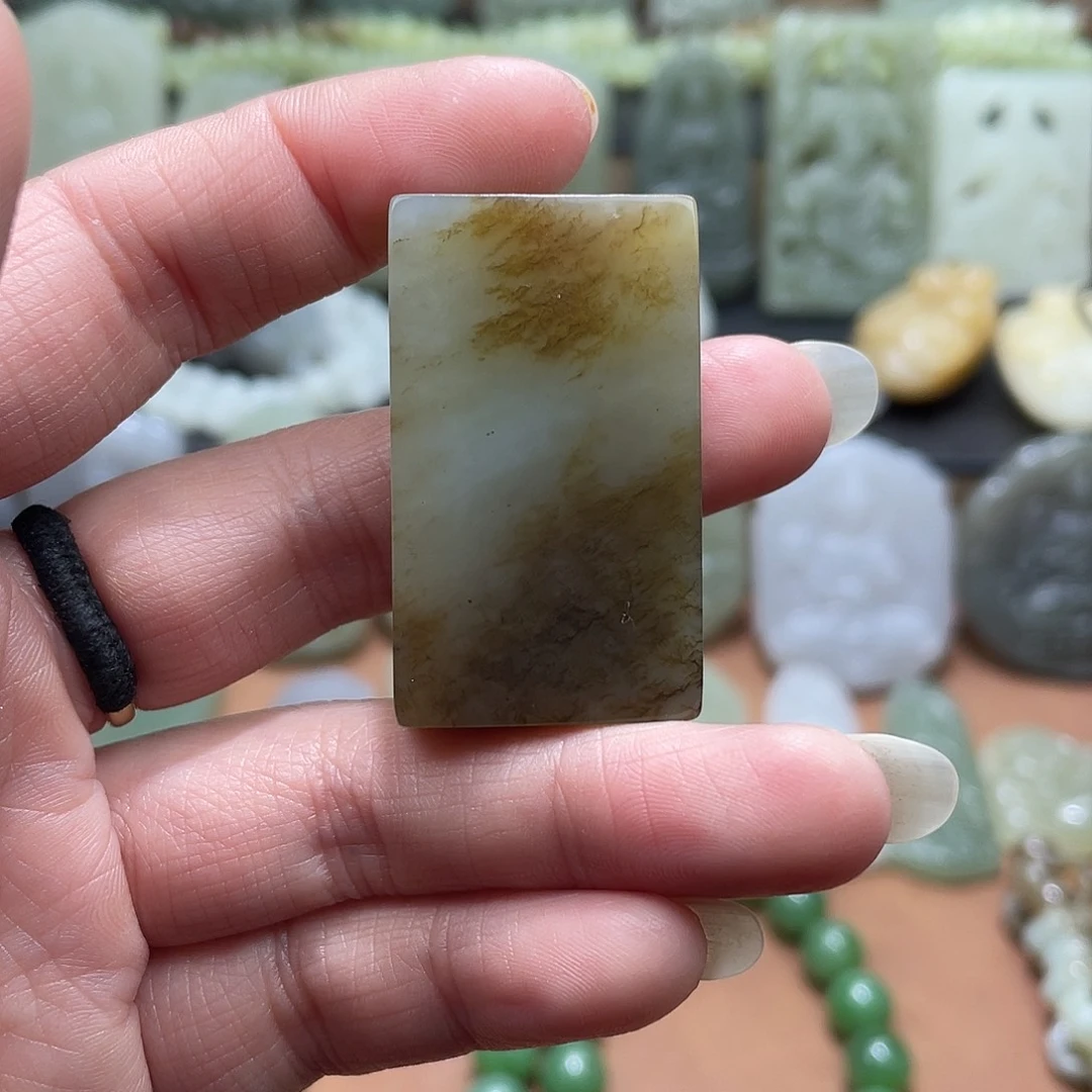 和田玉未镶嵌吊坠(不含链)